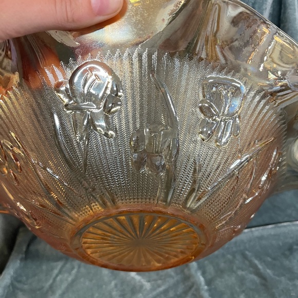 VTG Carnival Glass Marigold Bowl - Picture 2 of 3